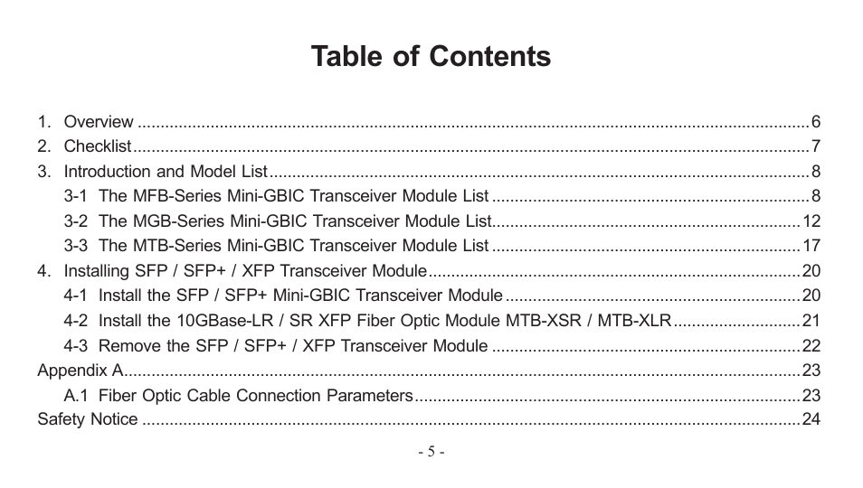 PLANET EM-MII series_v7.0.pdf User Manual | Page 5 / 24