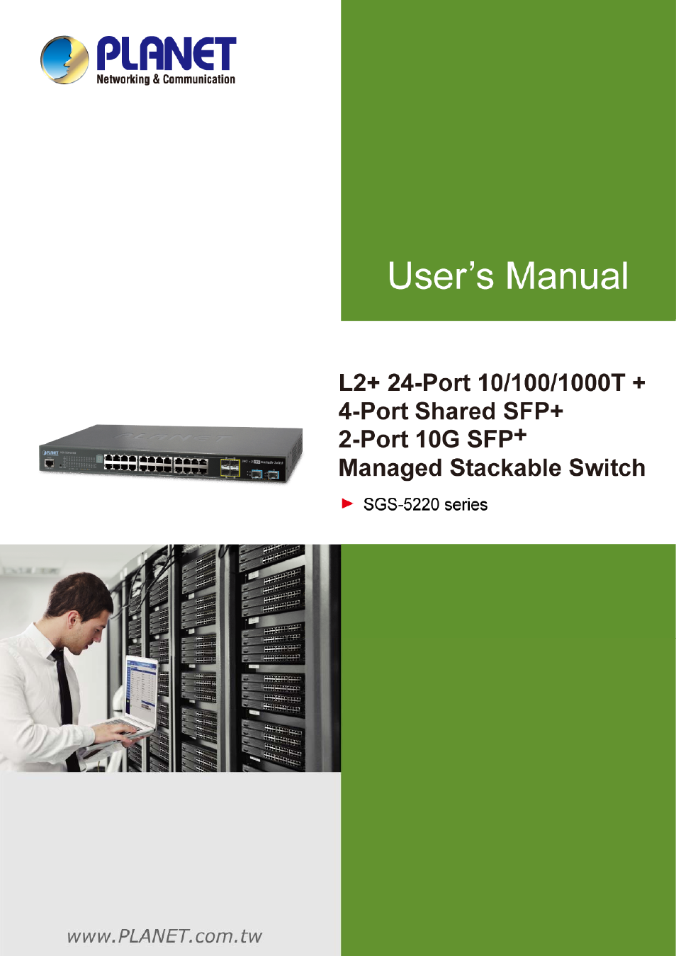 PLANET SGS-5220-24P2X User Manual | 373 pages