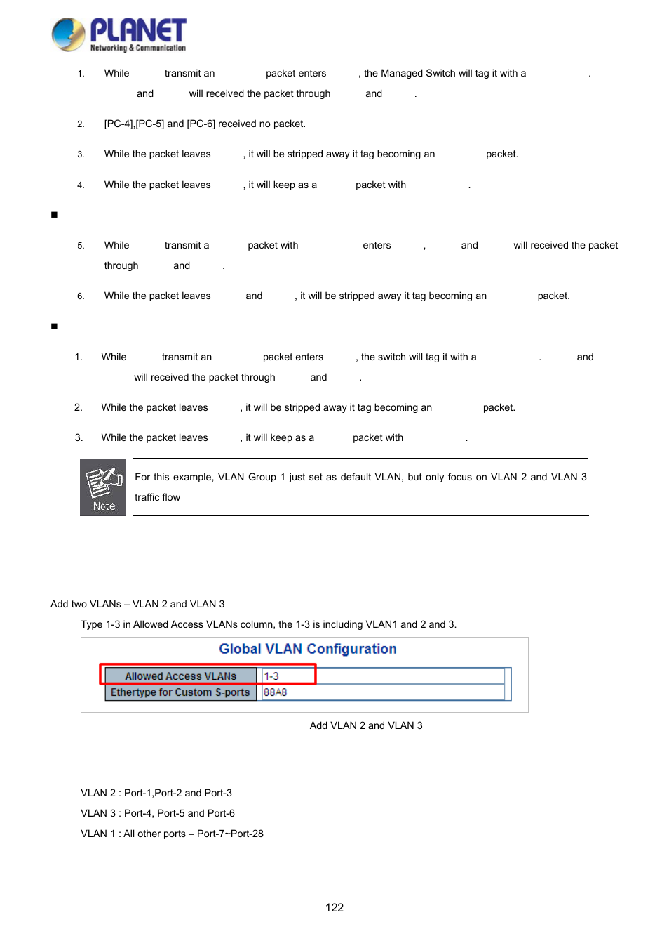 PLANET SGS-5220-24P2X User Manual | Page 122 / 373