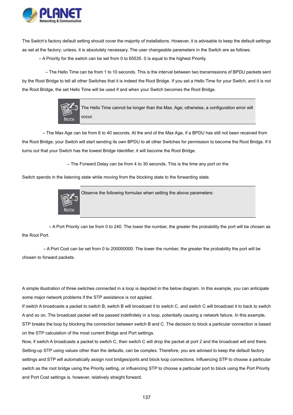 PLANET SGS-5220-24P2X User Manual | Page 137 / 373