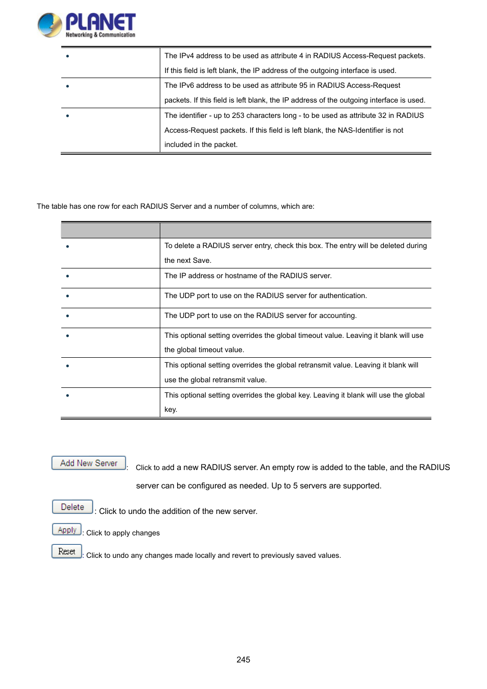 PLANET SGS-5220-24P2X User Manual | Page 245 / 373