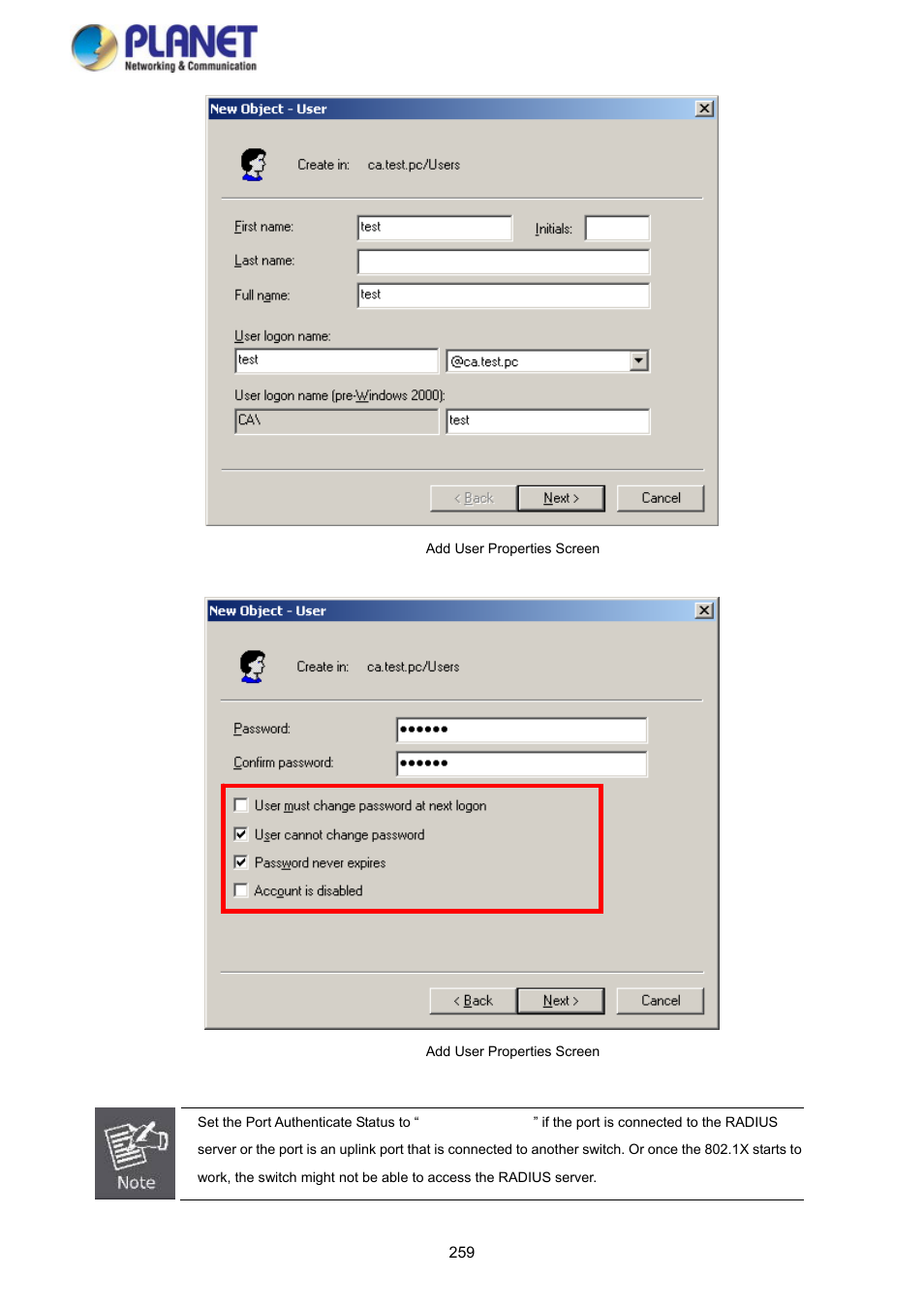 PLANET SGS-5220-24P2X User Manual | Page 259 / 373