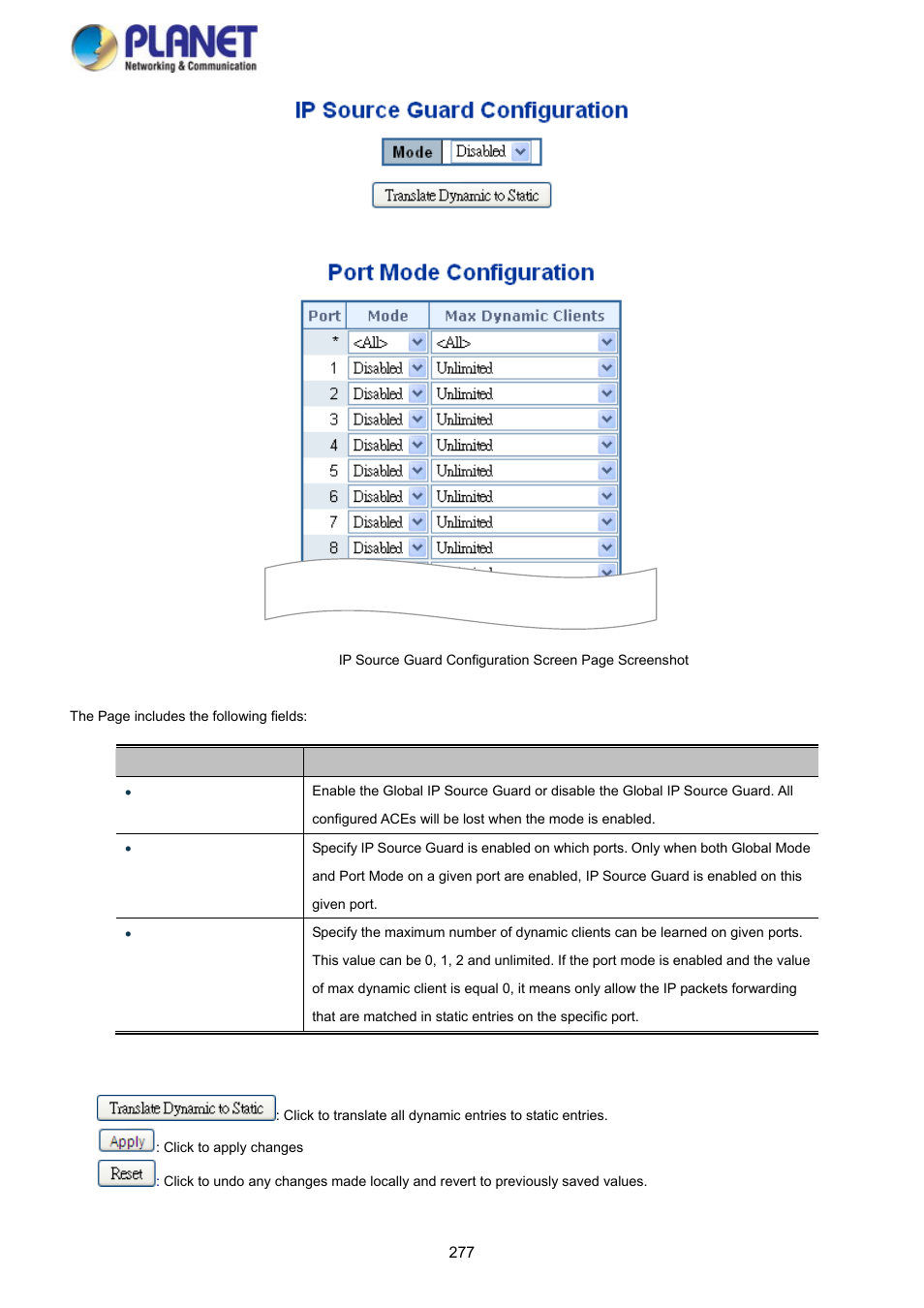 PLANET SGS-5220-24P2X User Manual | Page 277 / 373