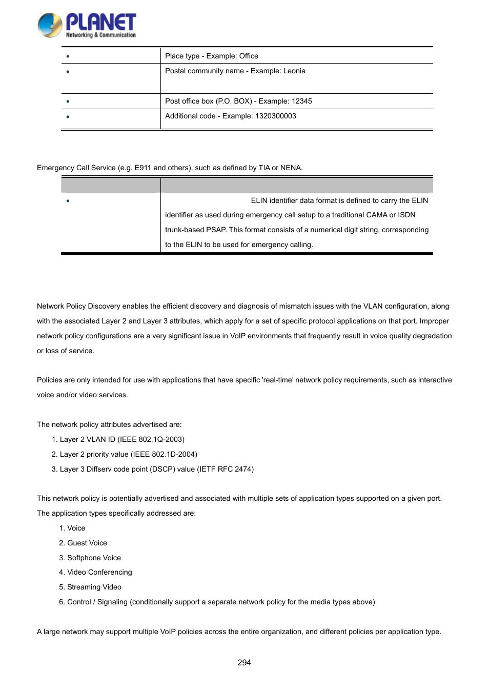 PLANET SGS-5220-24P2X User Manual | Page 294 / 373