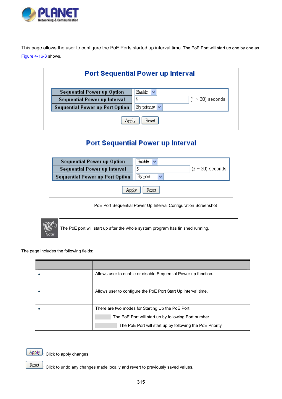 4 port sequential | PLANET SGS-5220-24P2X User Manual | Page 315 / 373