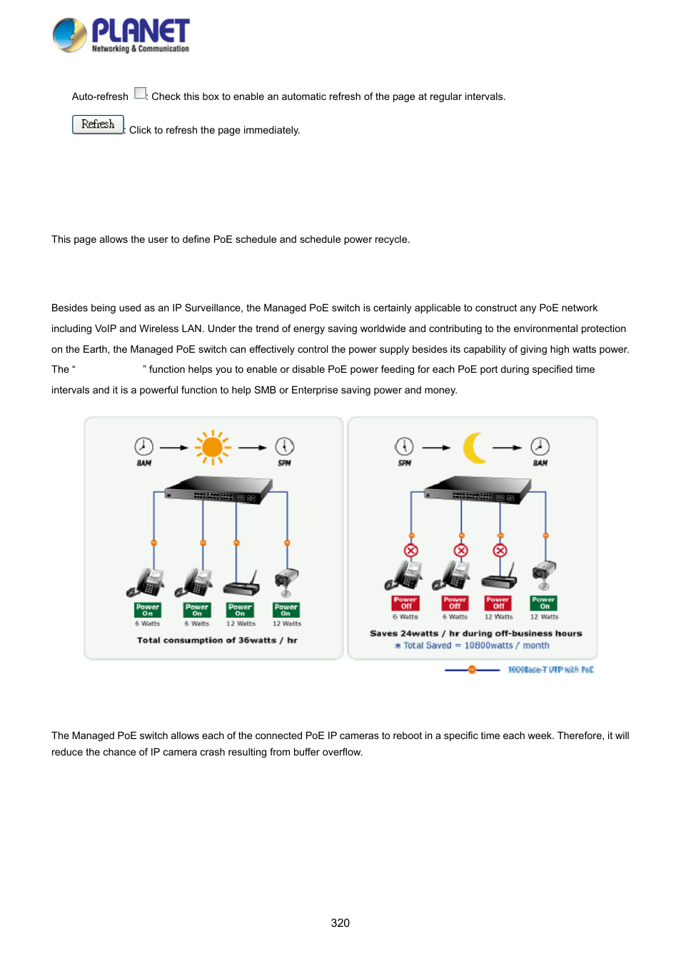 7 poe schedule | PLANET SGS-5220-24P2X User Manual | Page 320 / 373