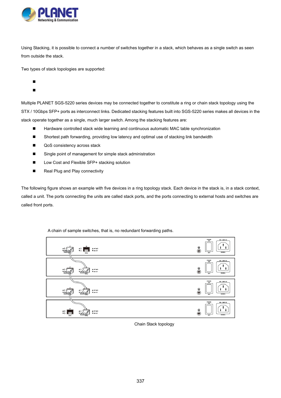 19 stack | PLANET SGS-5220-24P2X User Manual | Page 337 / 373