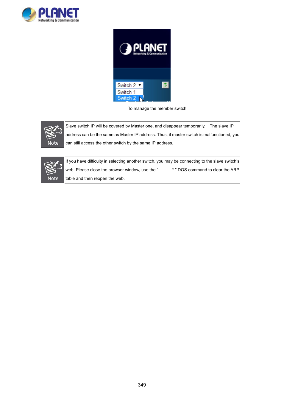 PLANET SGS-5220-24P2X User Manual | Page 349 / 373