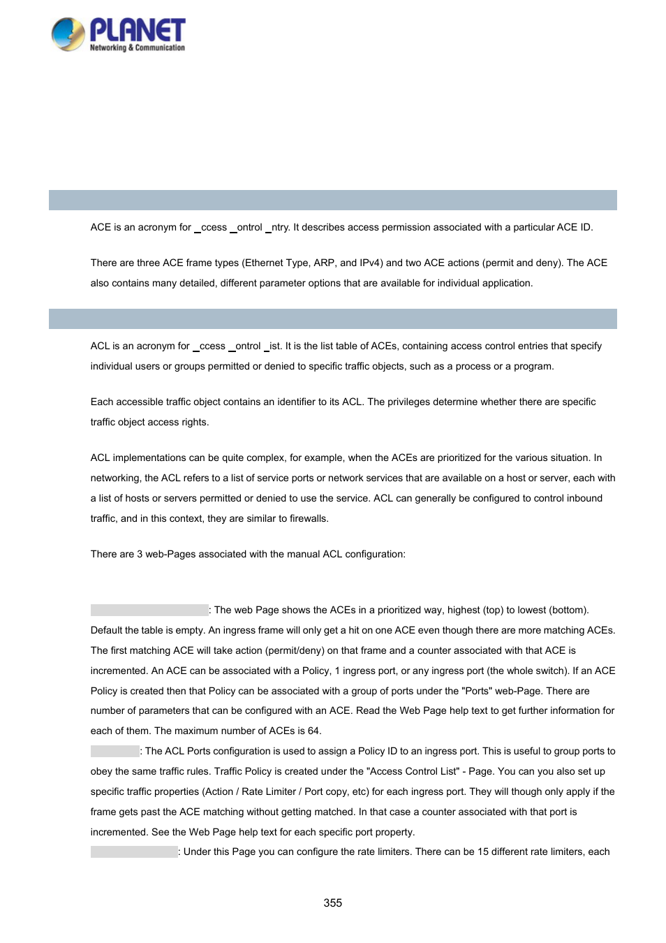 Appendix b : glossary | PLANET SGS-5220-24P2X User Manual | Page 355 / 373