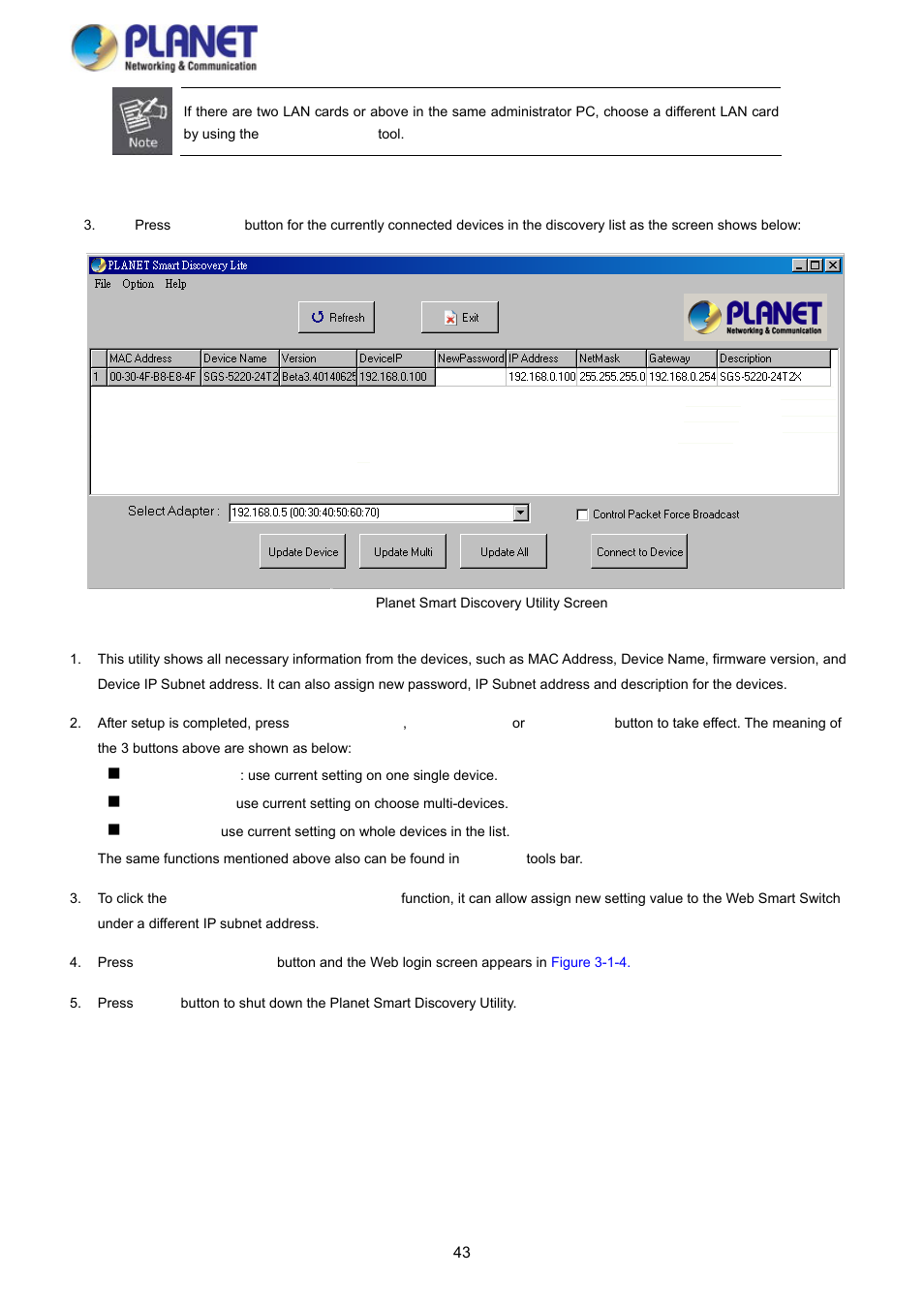 PLANET SGS-5220-24P2X User Manual | Page 43 / 373
