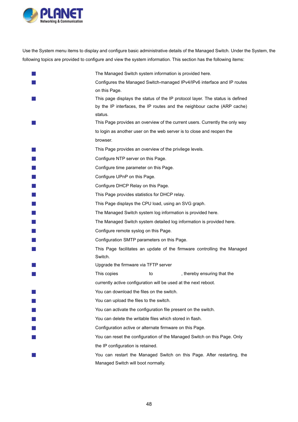 2 system | PLANET SGS-5220-24P2X User Manual | Page 48 / 373