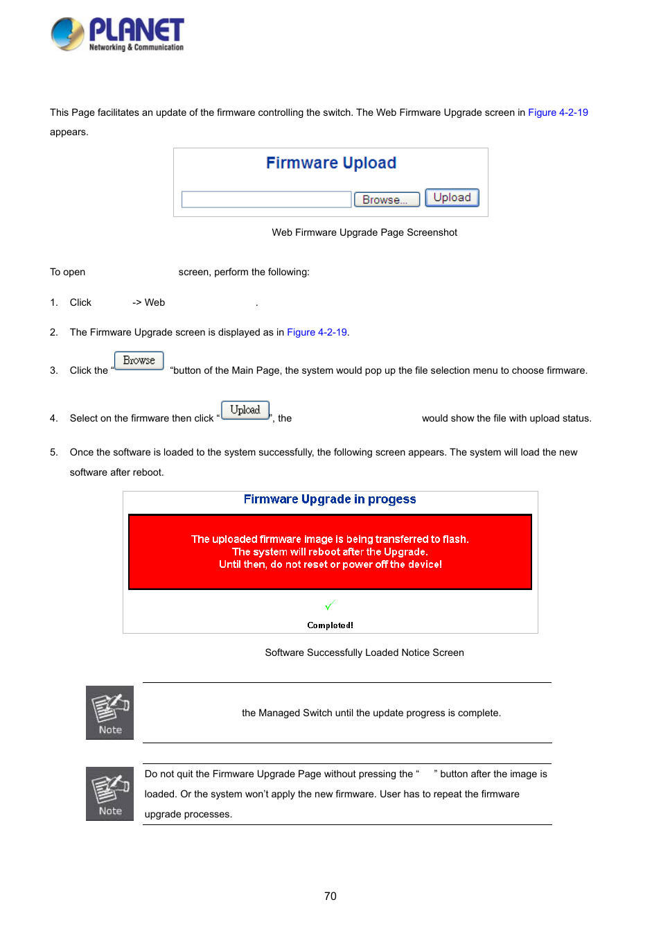 16 web firmware upgrade | PLANET SGS-5220-24P2X User Manual | Page 70 / 373