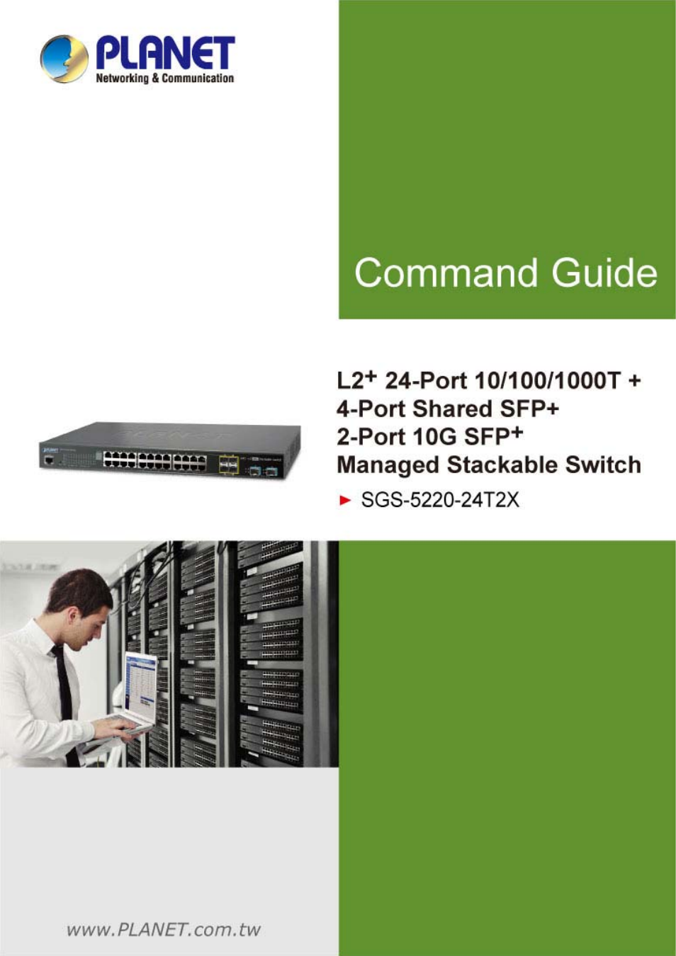 PLANET SGS-5220-24T2X User Manual | 366 pages