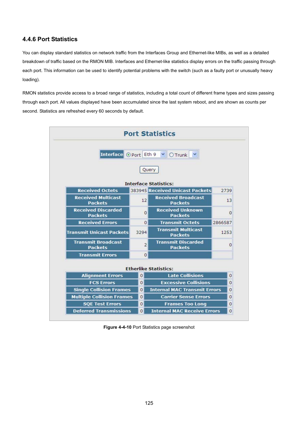 6 port statistics | PLANET SGSD-1022 User Manual | Page 125 / 693