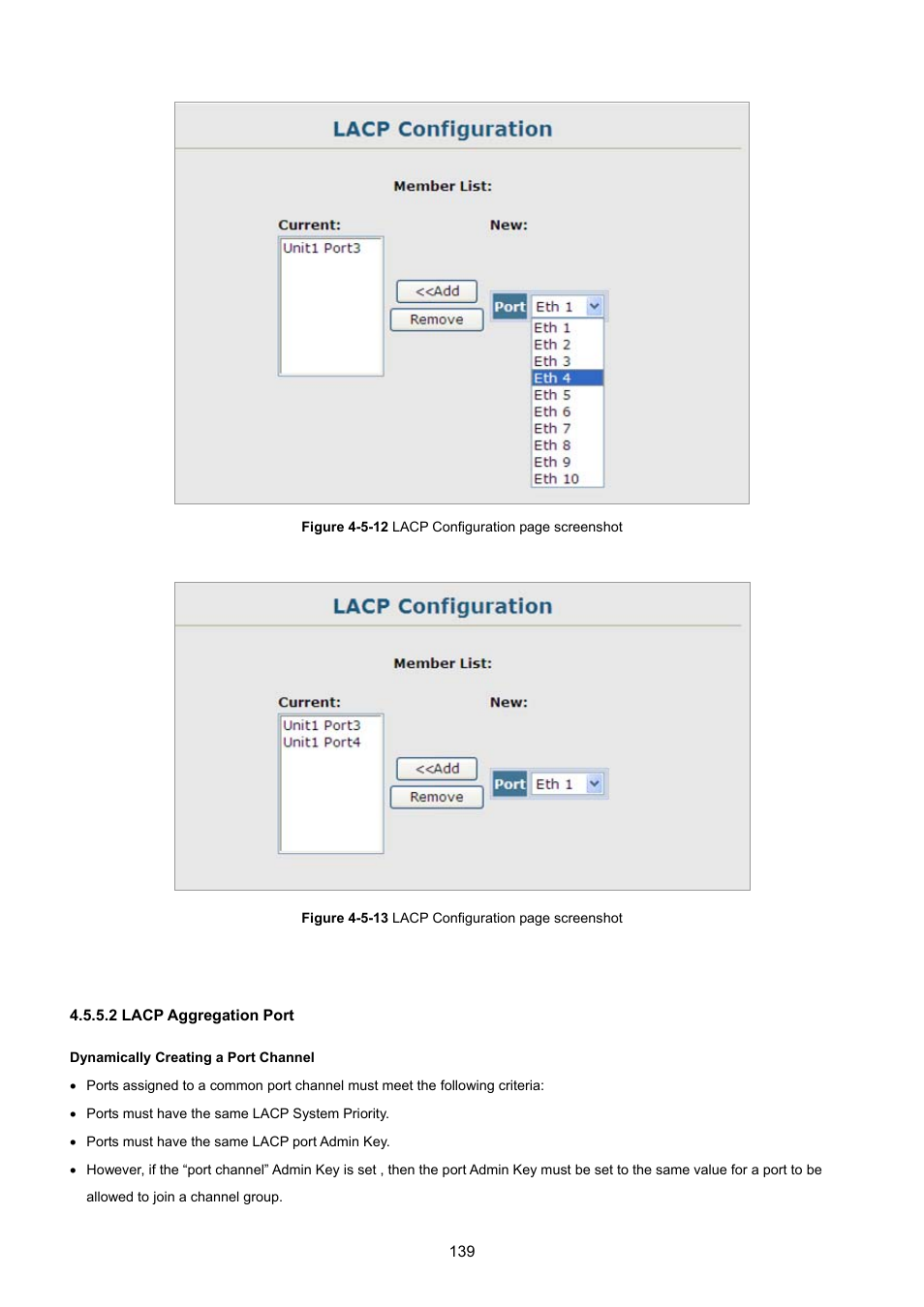 2 lacp aggregation port | PLANET SGSD-1022 User Manual | Page 139 / 693