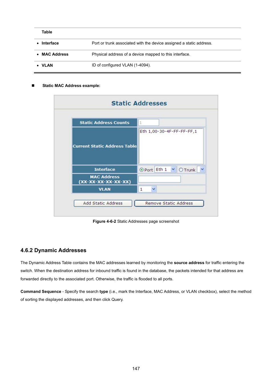 2 dynamic addresses | PLANET SGSD-1022 User Manual | Page 147 / 693