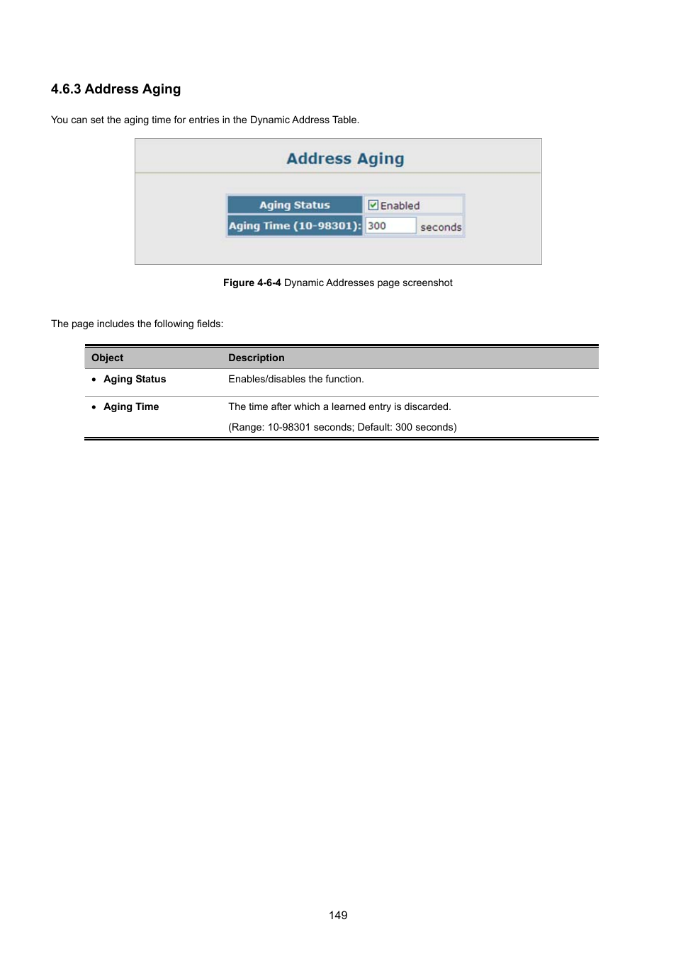 3 address aging | PLANET SGSD-1022 User Manual | Page 149 / 693