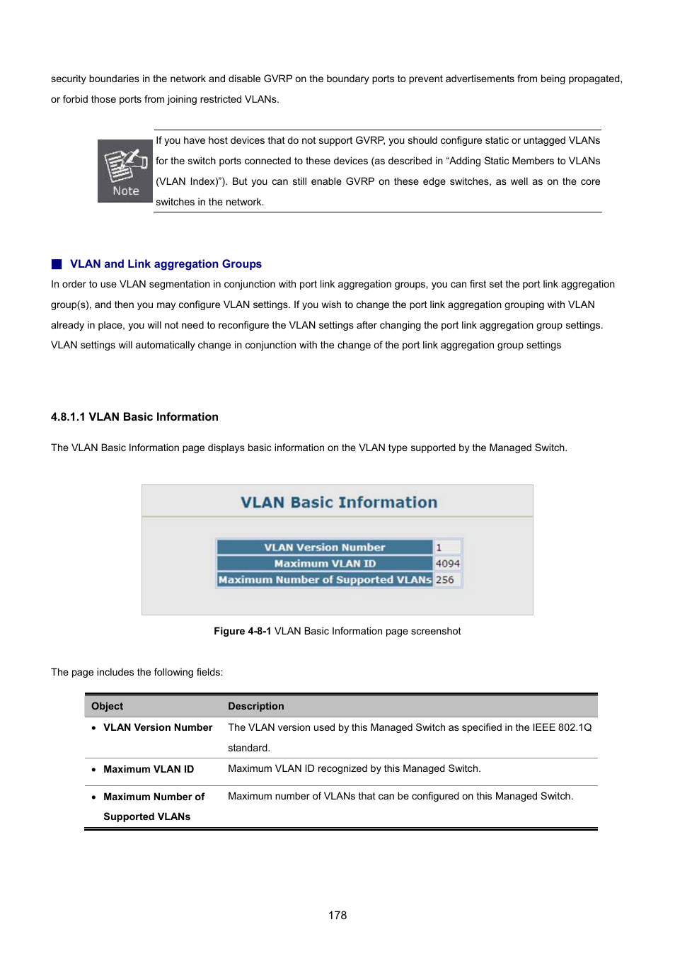 1 vlan basic information | PLANET SGSD-1022 User Manual | Page 178 / 693