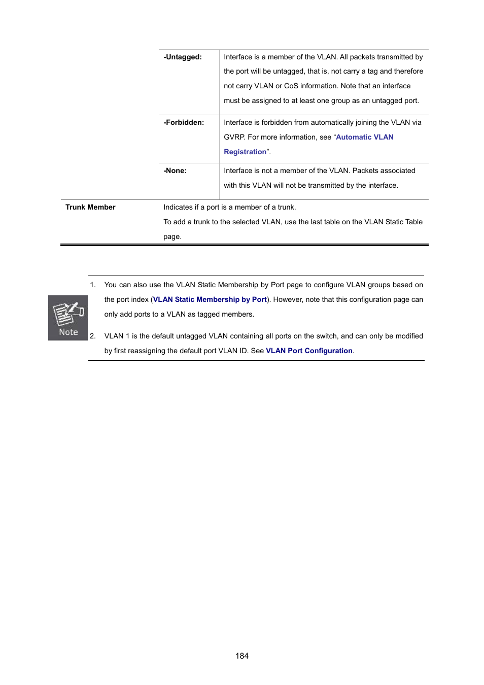 PLANET SGSD-1022 User Manual | Page 184 / 693