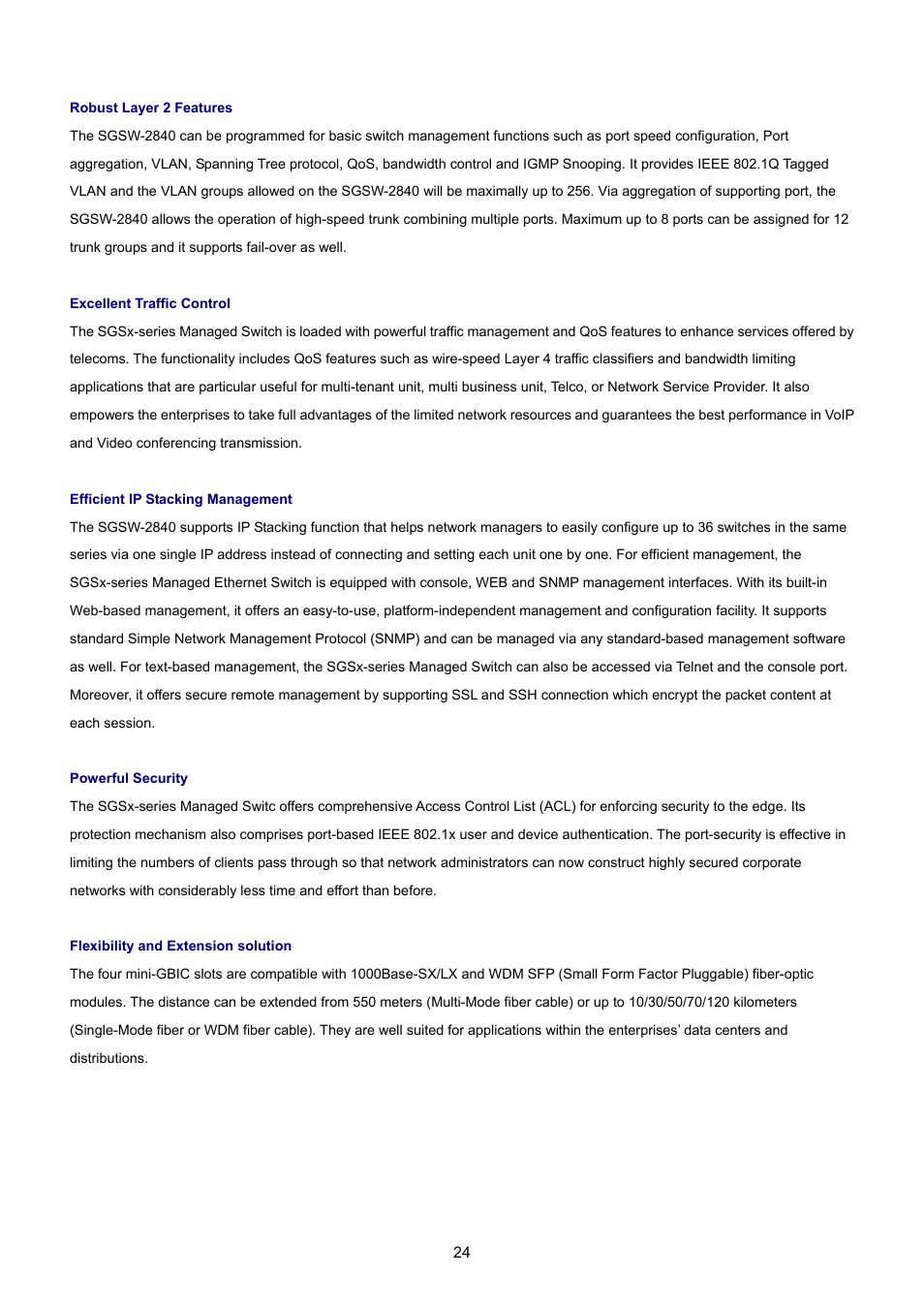 PLANET SGSD-1022 User Manual | Page 24 / 693