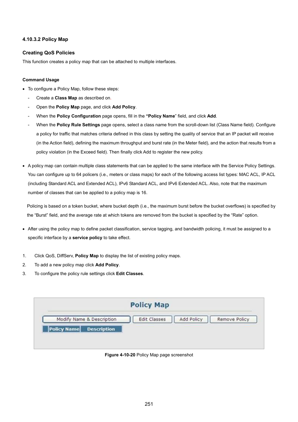 2 policy map | PLANET SGSD-1022 User Manual | Page 251 / 693