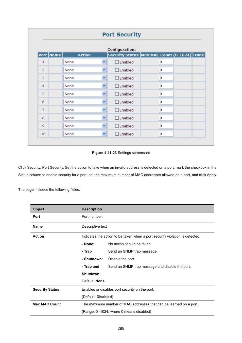 PLANET SGSD-1022 User Manual | Page 299 / 693
