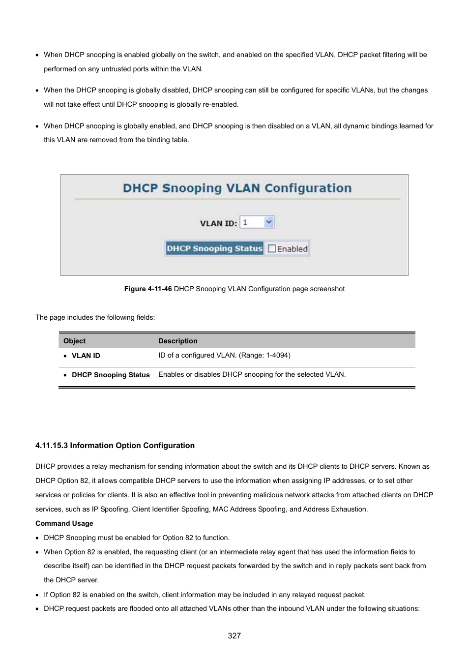3 information option configuration | PLANET SGSD-1022 User Manual | Page 327 / 693
