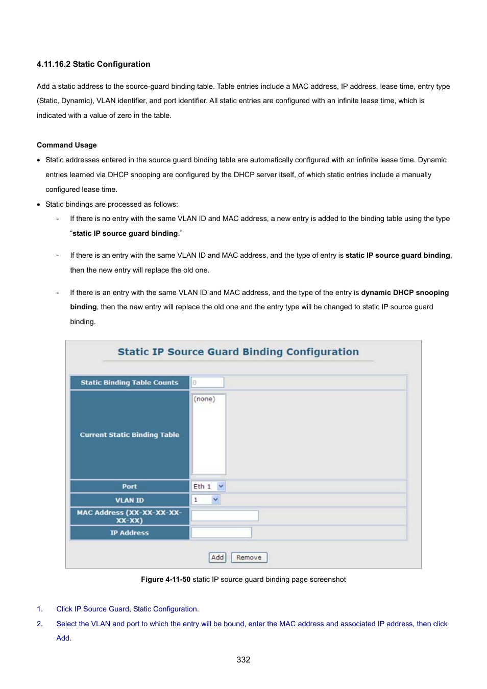 2 static configuration | PLANET SGSD-1022 User Manual | Page 332 / 693