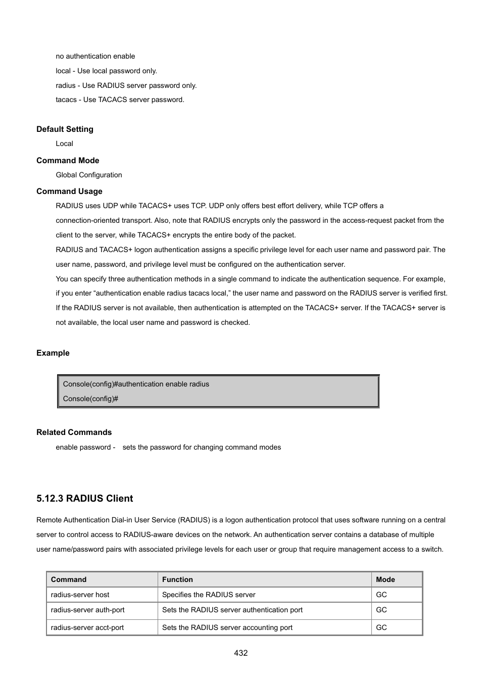 3 radius client | PLANET SGSD-1022 User Manual | Page 432 / 693