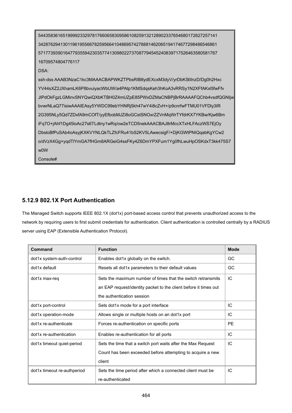9 802.1x port authentication | PLANET SGSD-1022 User Manual | Page 464 / 693