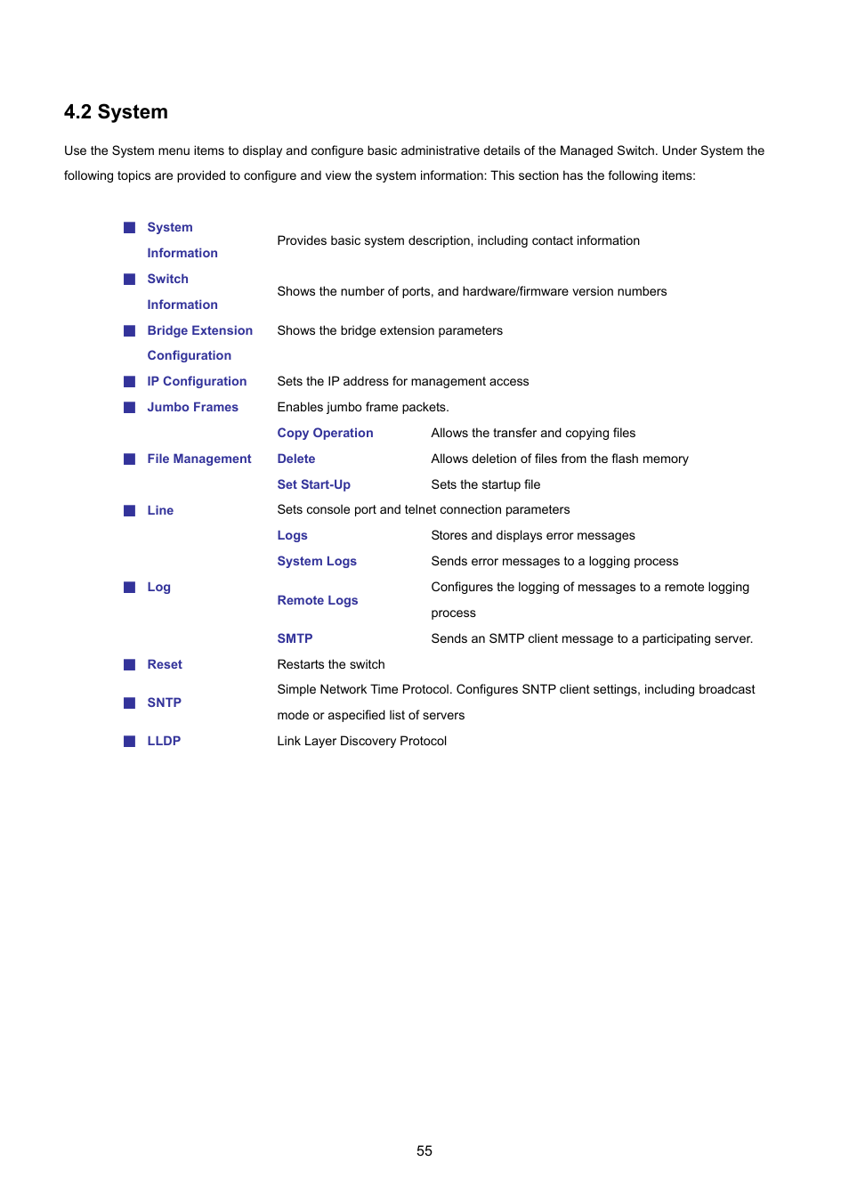 2 system | PLANET SGSD-1022 User Manual | Page 55 / 693