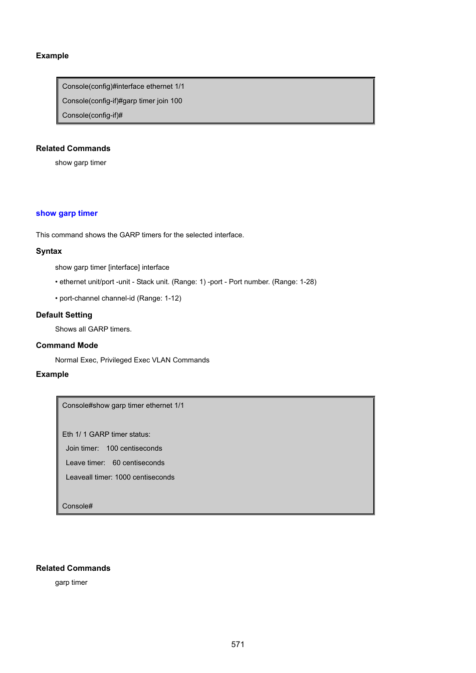 Show garp timer | PLANET SGSD-1022 User Manual | Page 571 / 693