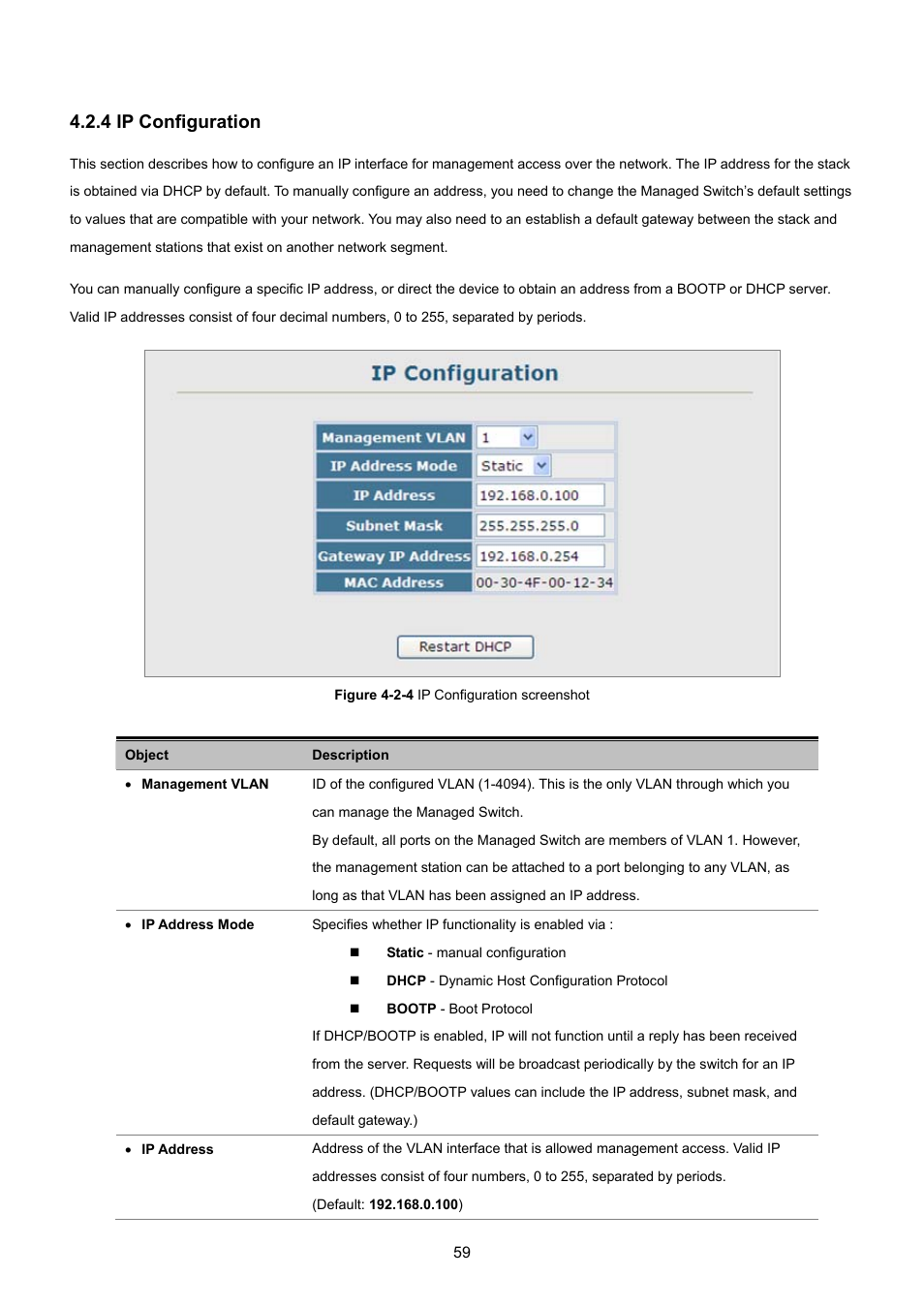 4 ip configuration | PLANET SGSD-1022 User Manual | Page 59 / 693