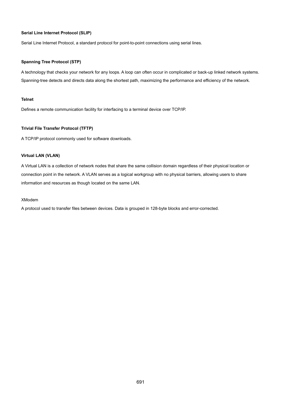 PLANET SGSD-1022 User Manual | Page 691 / 693
