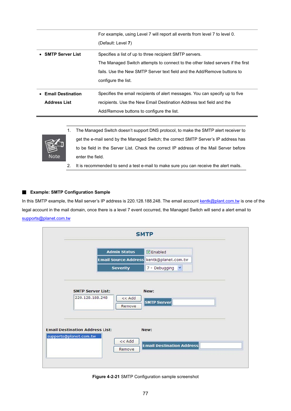 PLANET SGSD-1022 User Manual | Page 77 / 693