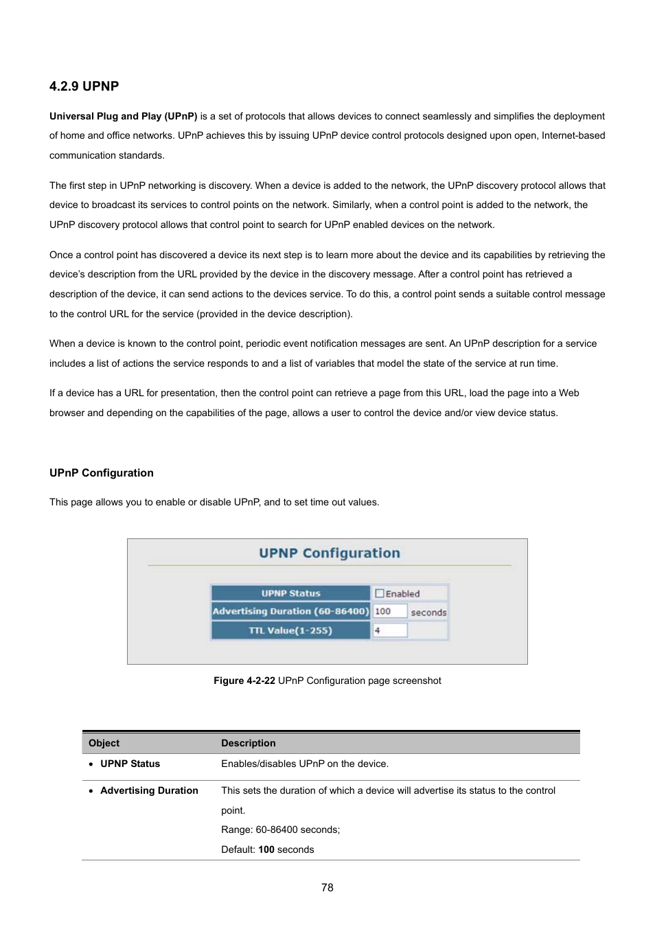 9 upnp, Upnp configuration | PLANET SGSD-1022 User Manual | Page 78 / 693