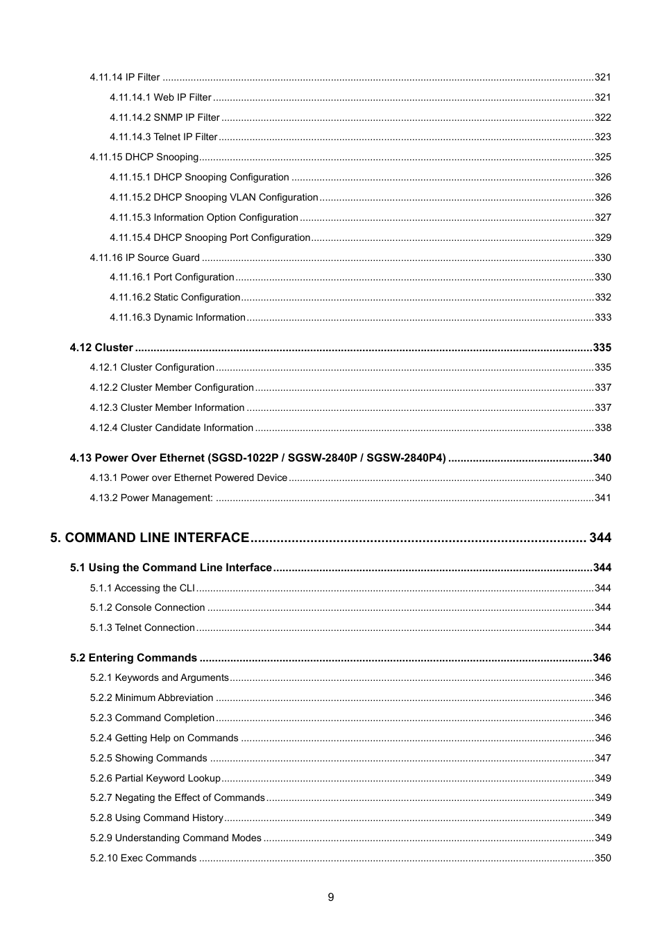 PLANET SGSD-1022 User Manual | Page 9 / 693