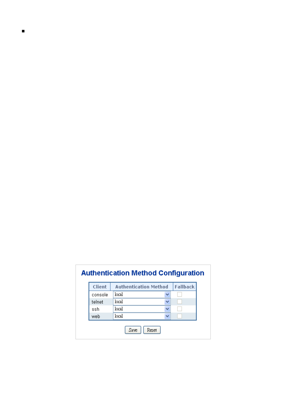 2 authentication configuration | PLANET SGSW-24040 User Manual | Page 221 / 567