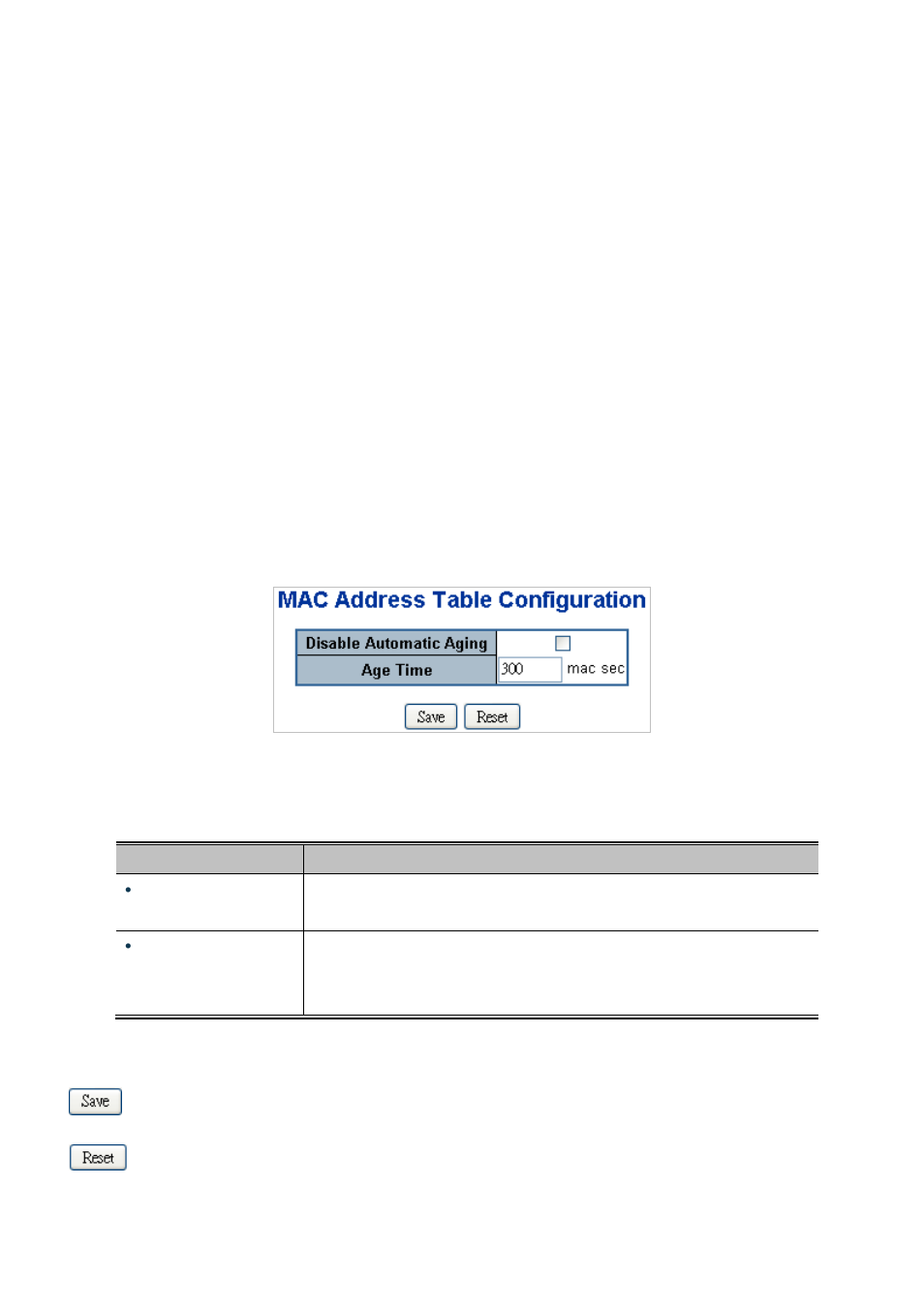 13 address table, 1 mac address table configuration | PLANET SGSW-24040 User Manual | Page 279 / 567