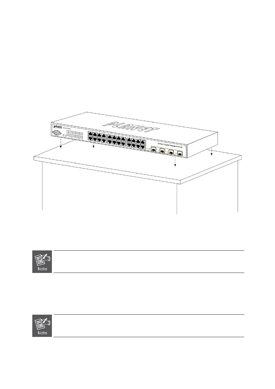 2 install the switch, 1 desktop installation | PLANET SGSW-24040 User Manual | Page 43 / 567