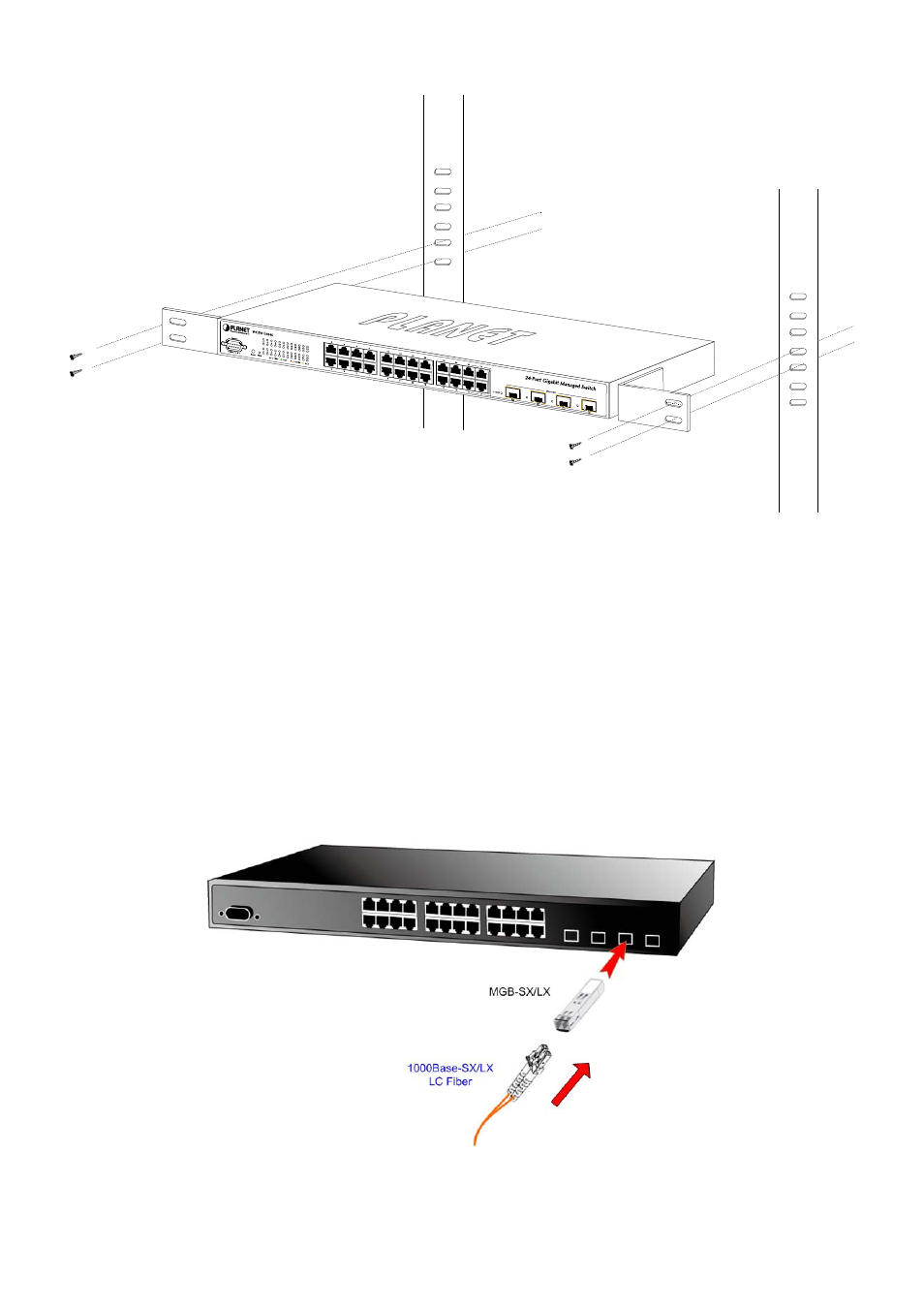 3 installing the sfp transceiver | PLANET SGSW-24040 User Manual | Page 45 / 567