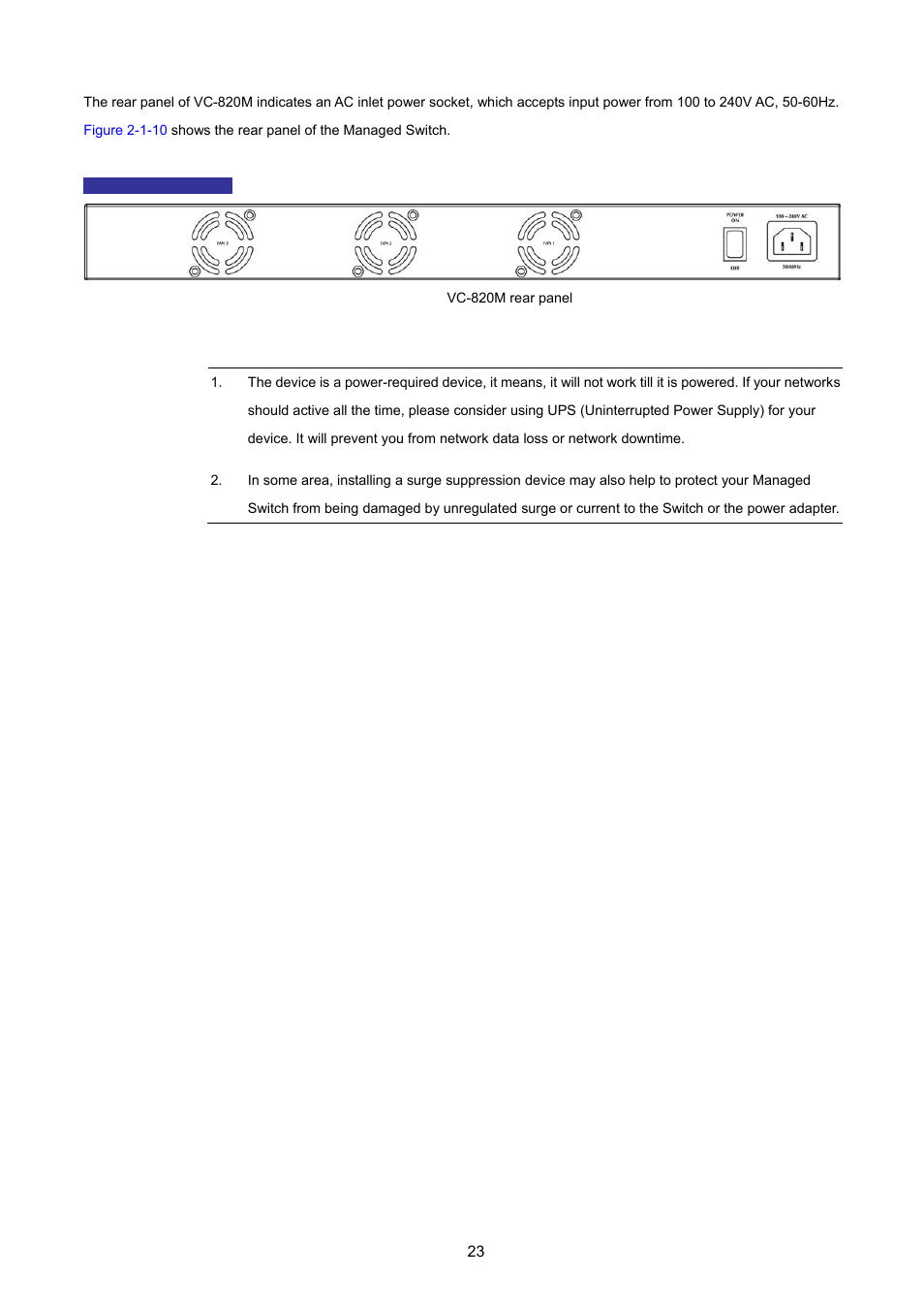 PLANET VC-2400MR48 User Manual | Page 23 / 217