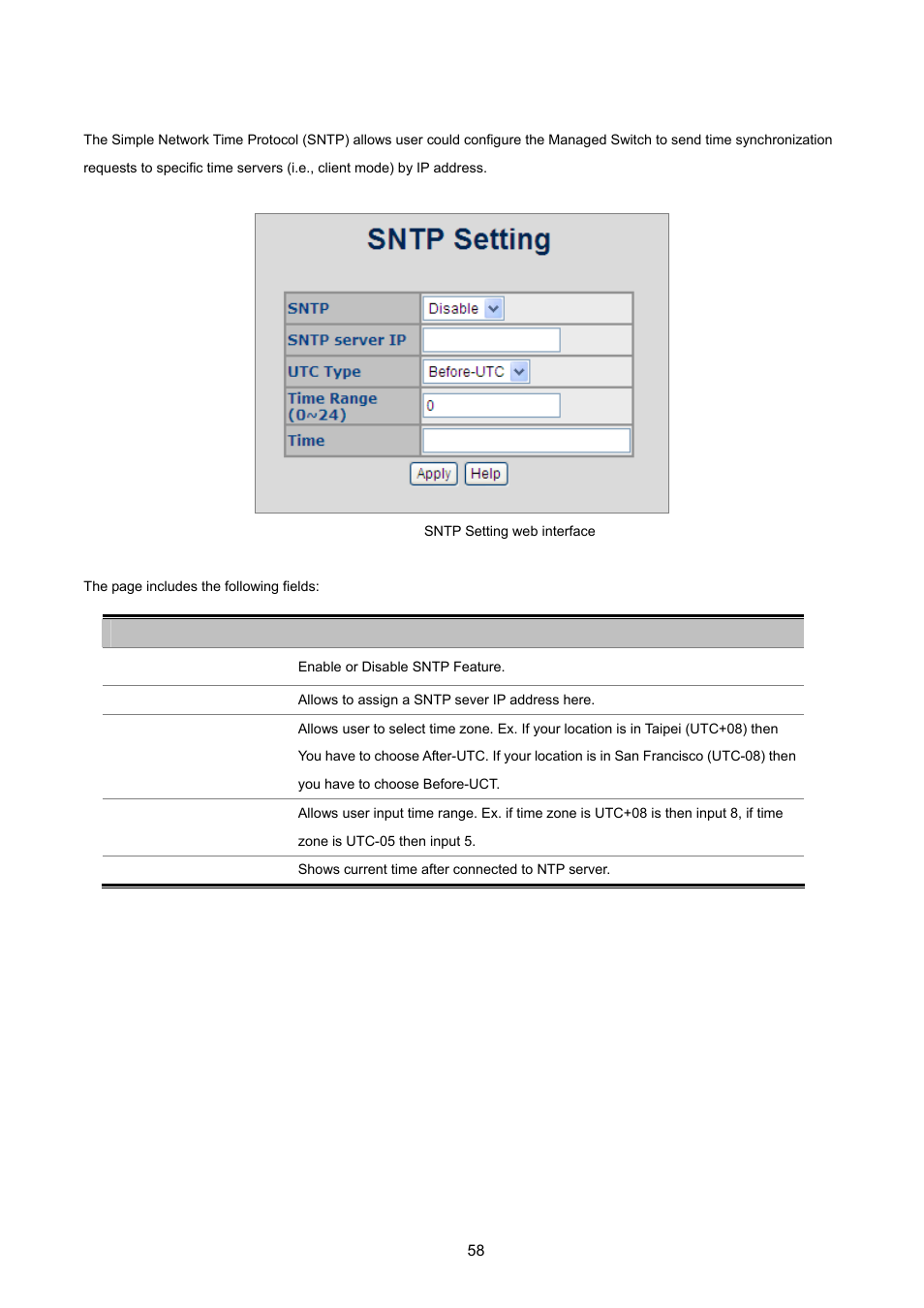 6 sntp setting | PLANET VC-2400MR48 User Manual | Page 58 / 217