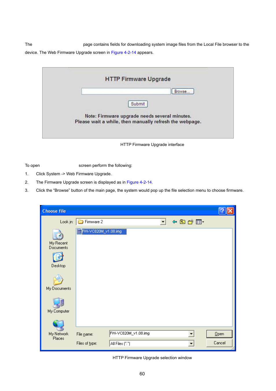 2 http firmware upgrade | PLANET VC-2400MR48 User Manual | Page 60 / 217