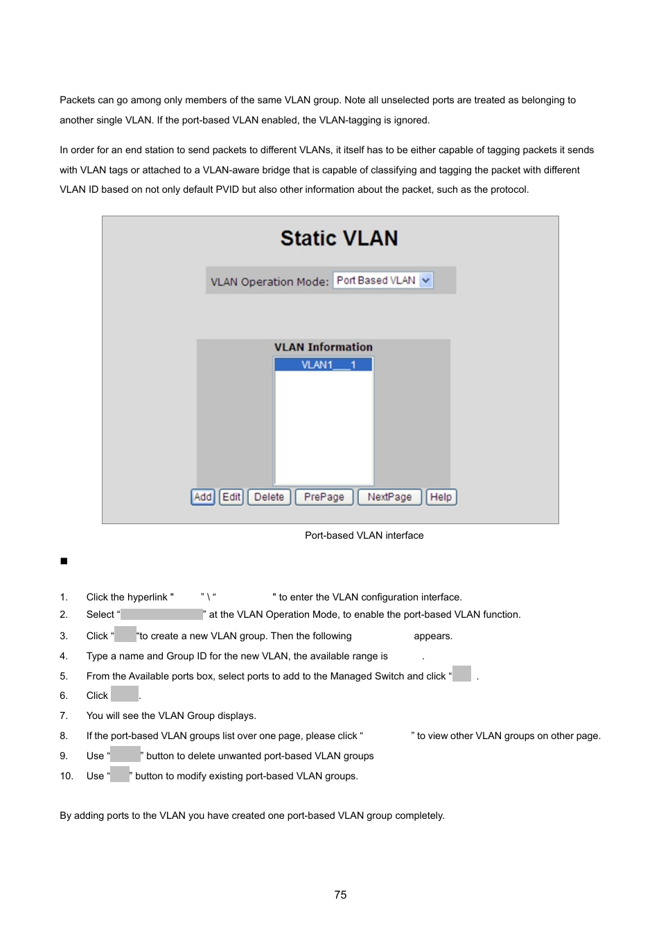 3 port-based vlan | PLANET VC-2400MR48 User Manual | Page 75 / 217