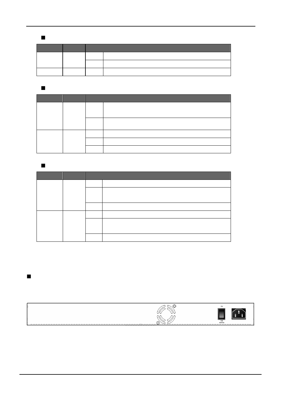 3 switch rear panel | PLANET VC-810S User Manual | Page 12 / 82