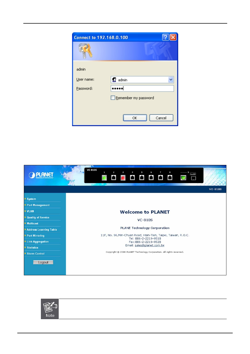 PLANET VC-810S User Manual | Page 23 / 82