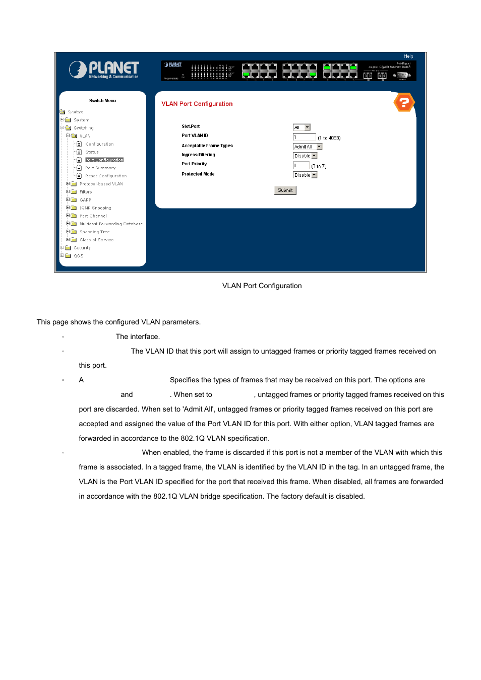 PLANET WGS3-24000 User Manual | Page 100 / 526