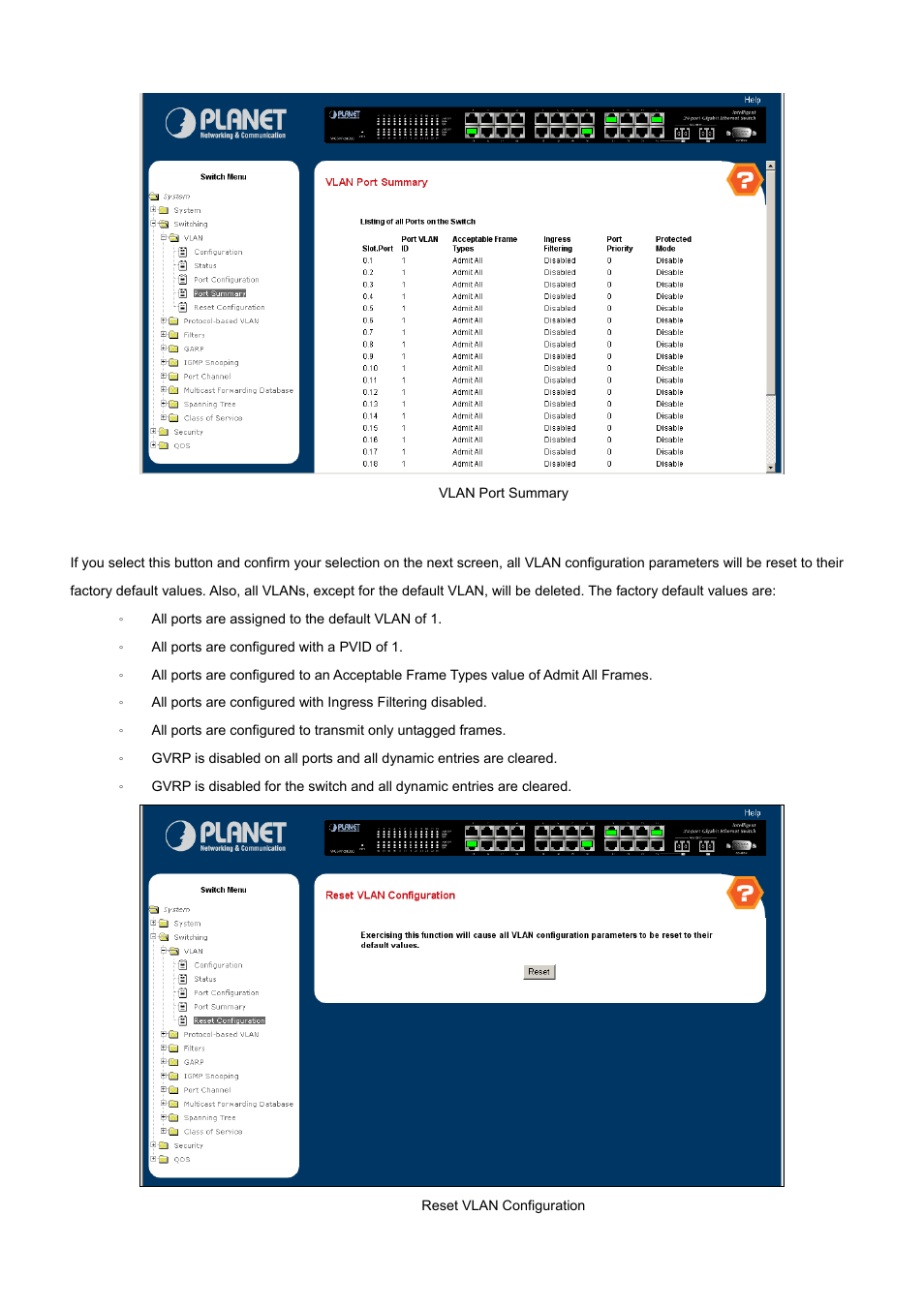 PLANET WGS3-24000 User Manual | Page 101 / 526