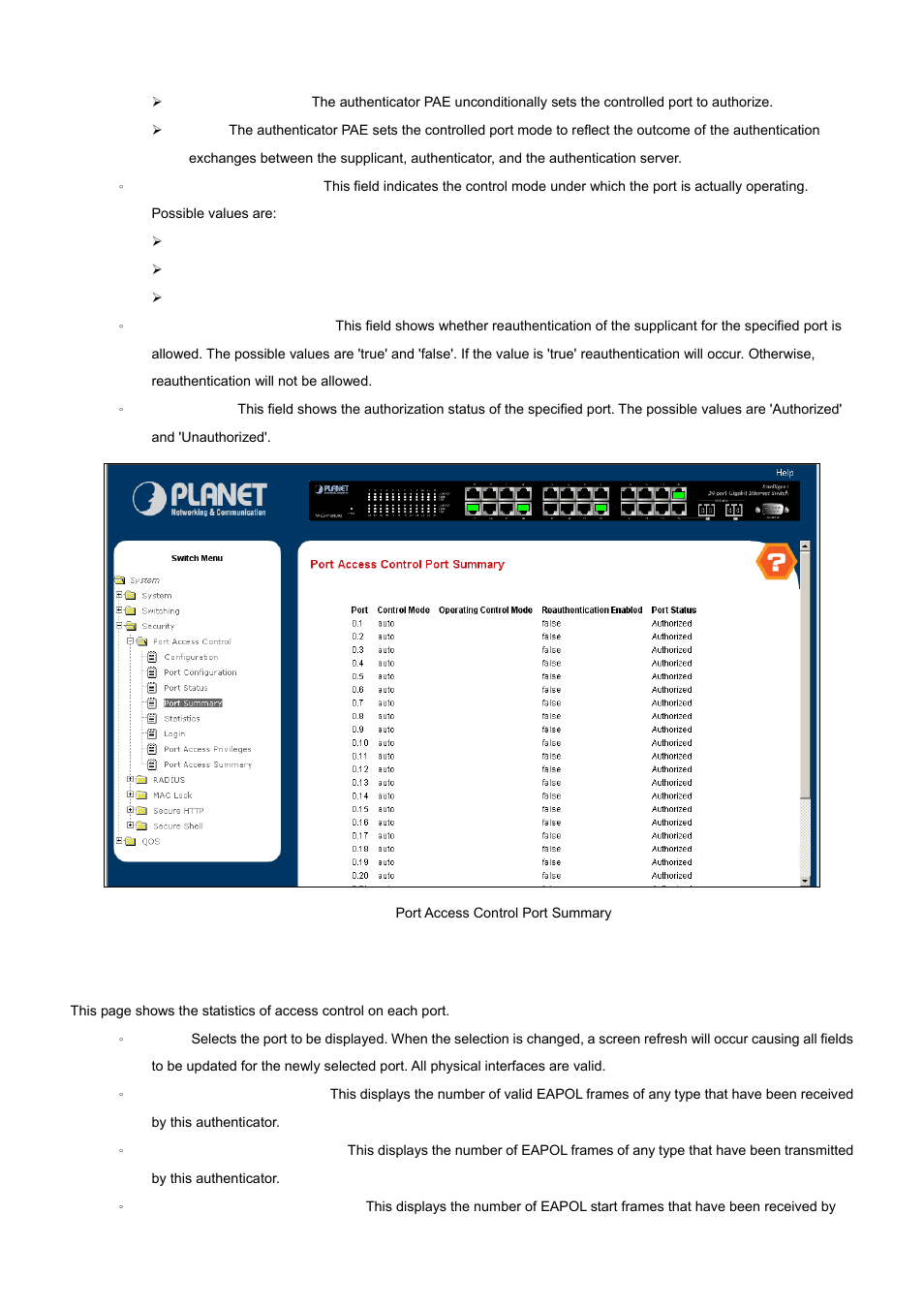 PLANET WGS3-24000 User Manual | Page 149 / 526